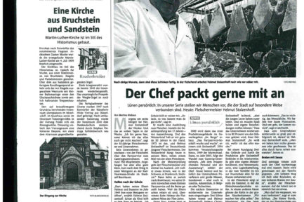 Stolzenhoff Catering Locations Events Geschichte Zeitungsartikel
