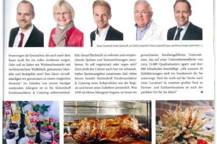 Stolzenhoff Catering Locations Events Geschichte Zeitungsartikel