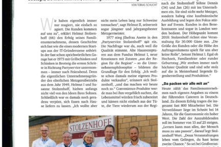 Stolzenhoff Catering Locations Events Geschichte Zeitungsartikel